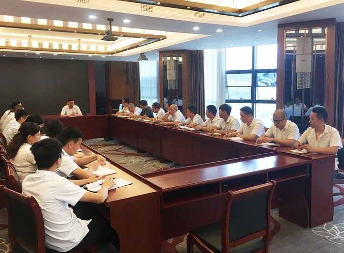 树立远大目的 增强企业治理 进一步形成出效益出精品出人才的开展名堂 ——胡晓风董事长主持召开工程系统聚会