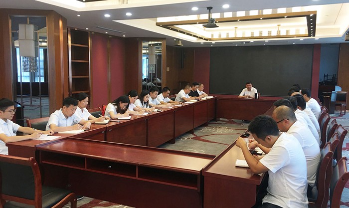 树立远大目的 增强企业治理 进一步形成出效益出精品出人才的开展名堂 ——胡晓风董事长主持召开工程系统聚会